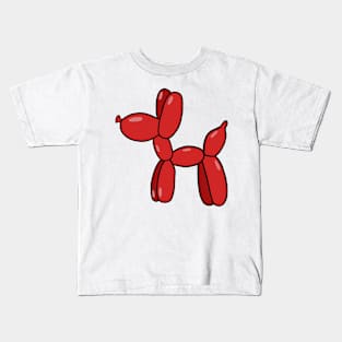 Red Balloon Dog Kids T-Shirt